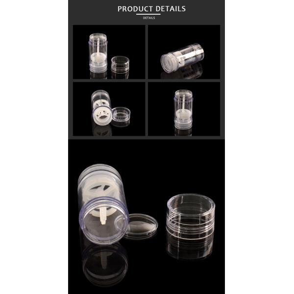 ODM OEM 65ml Deodorant Stick Cylindrical Clear AS Bottle 65g For Body Fragrance