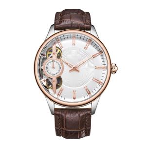 Japanese Movement Men'S 46mm Alloy Quartz Watch Hollowed Out