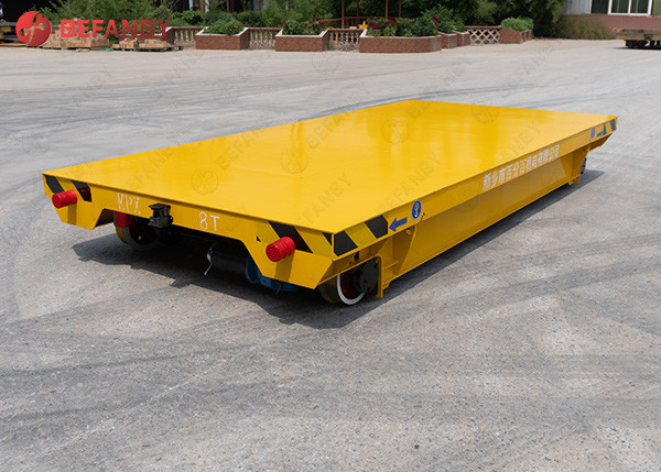 Buy Steel Factory Battery Traverser Transfer Cart With Rail at wholesale prices