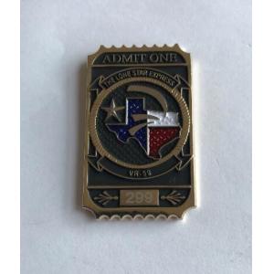 Fashion design custom stamping sports challenge metal silver coin