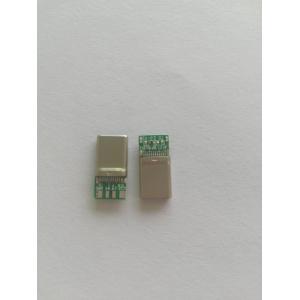 USB Type-C Male Extension Type With Wire Clip 16 Solder Spot 10NF Capacitor