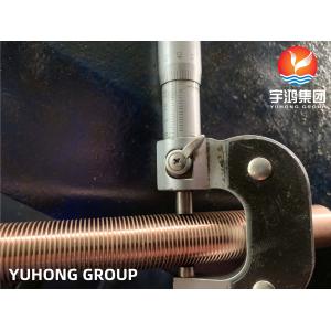 ASTM B111 C70600 Low Finned Tube Copper Nickel Alloy For Heat Exchanger