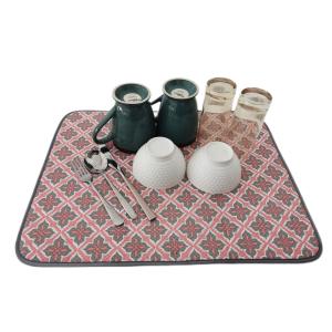 200gsm Reversible Microfiber Dish Drying Mat Tableware Protector
