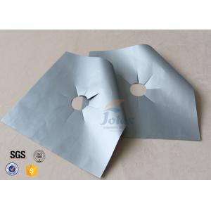 Silver PTFE Coated Fiberglass Fabric Stovetop Burner Protector Cover