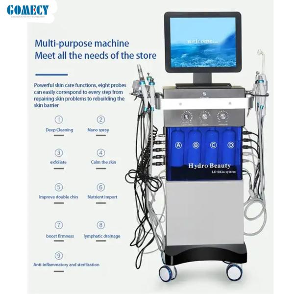 14 In 1 Oxygen Jet Peel Machine 300W Hydro Dermabrasion Facial Machine