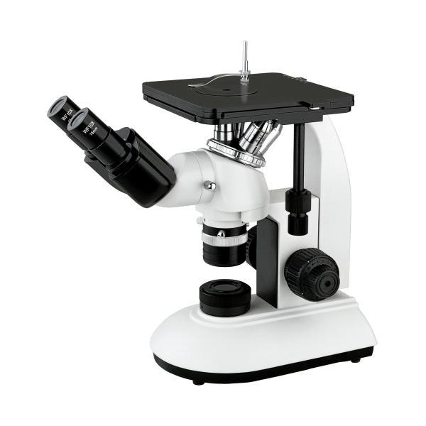 Inverted Metallurgical Optical Microscope WF10x/18mm Eyepiece Quadruple