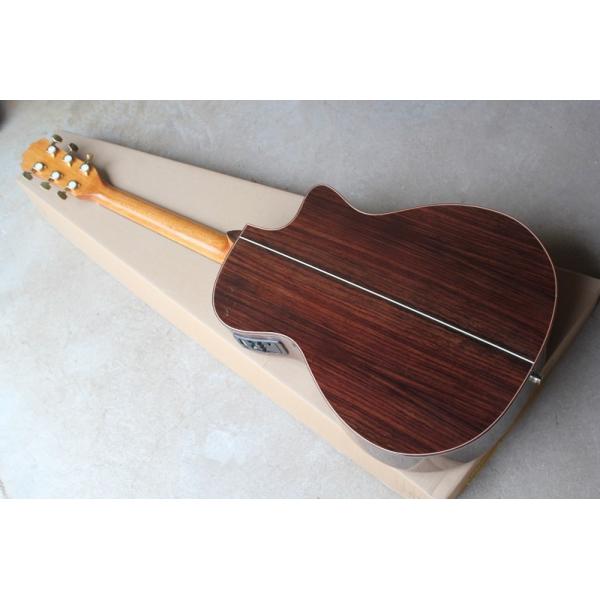 Ebony finggerboard 41-inch cutaway 916 natural wood color left handed acoustic guitar, Spruce,fishman pickup EQ