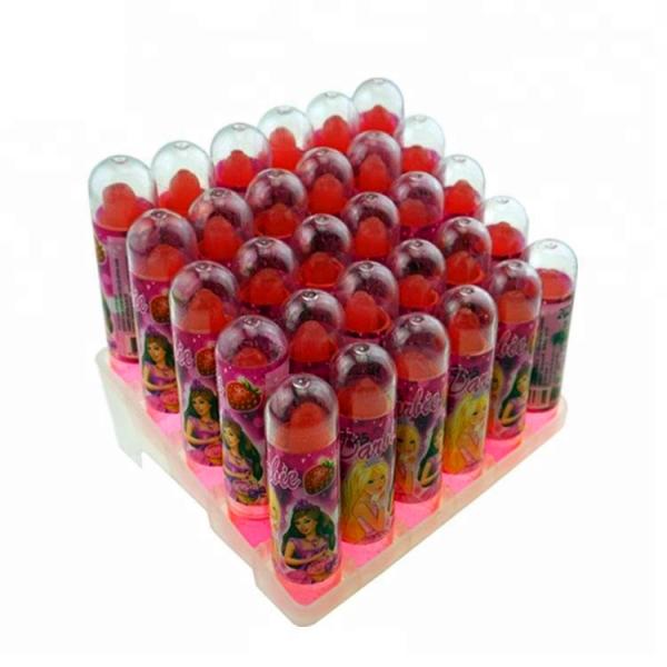 Buy Student Fruit Lollipops Lipstick Shape Novelty Halal Strawberry Flavor at wholesale prices