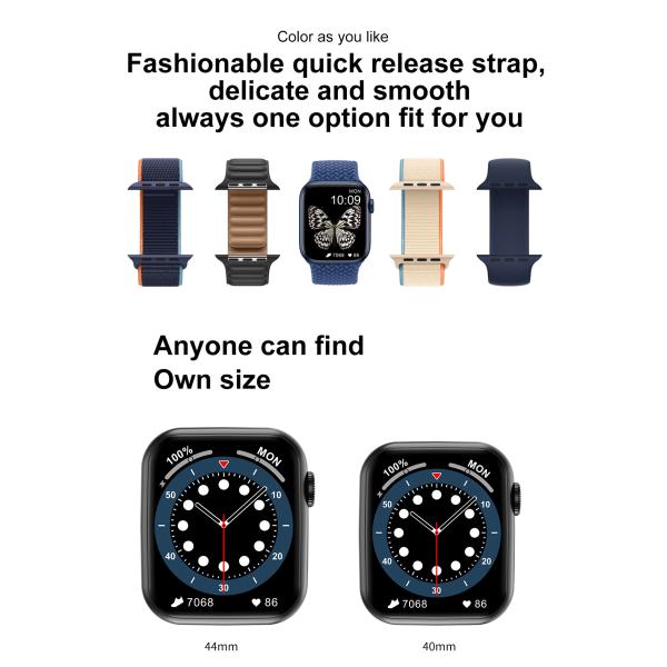 DT100 SMART WATCH 6 SERIES CALL IP68 WATERPROOF WOMEN MEN SMARTWATCH ECG HEART RATE BLOOD PRESSURE