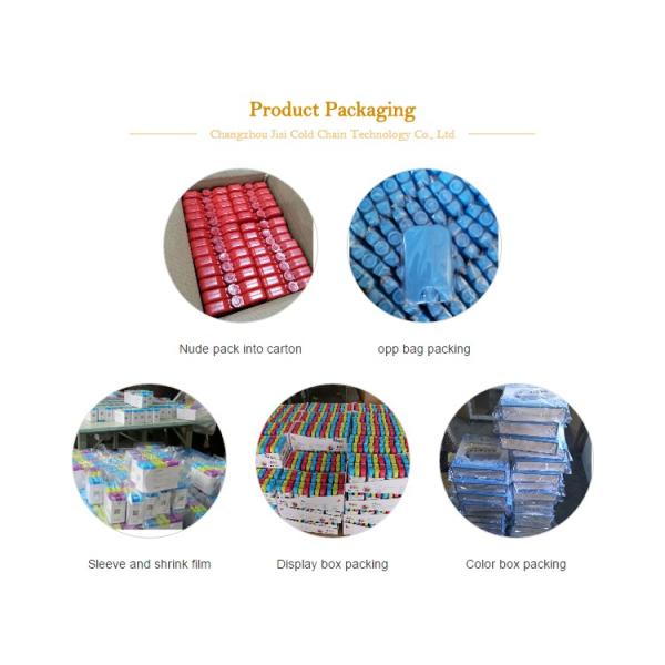 Custom HDPE Plastic Material FDA Ice Packs For Children ' S Lunch Boxes / Bags