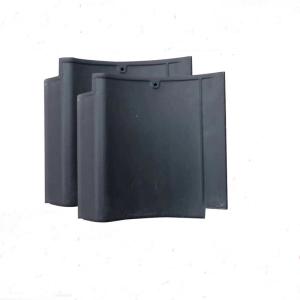 Traditional Japanese Ceramic Roof Tiles Handcrafted Clay Material Reddish-Brown