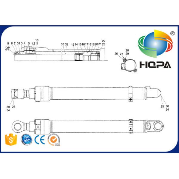 YM01V00009R300 Bucket Cylinder Seal Kit For Kobelco SK160LC SK160LC-6E SK290LC-6E