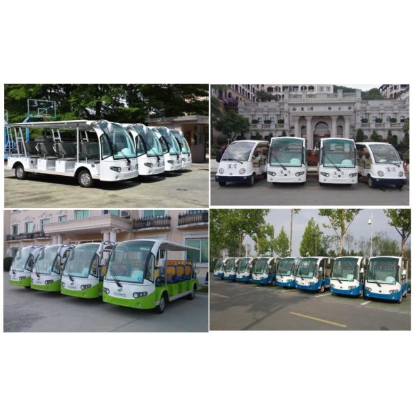 Enpower Controller 11 Seater Electric Sightseeing Car For Resort 7.5KW AC Motor