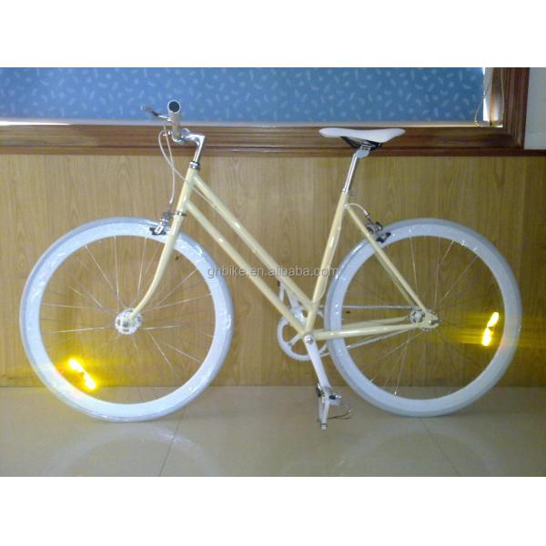 Single Speed Bicycle Classic City Cruiser Bike Women Step Through Lady Bikes 1.8m Long