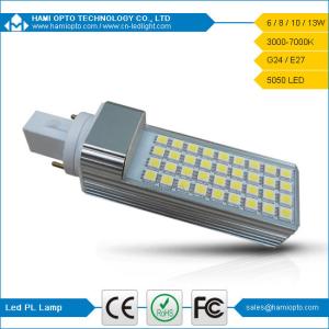 Quality 8W 85-265V SMD leds E27/G24 SMD5050 pl led lamp g24 for sale