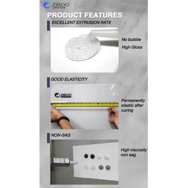 300ml Black Paste Silicone Adhesive Waterproof Weather Resistant Neutral Silicone Sealant