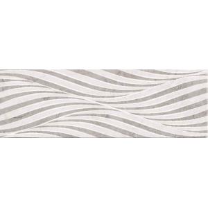 Grey Color Wave Patterned Ceramic Tile With Gloss Smooth Surface