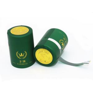 Customized PVC 62x30mm Wine Bottle Heat Shrink Capsules For Liquor Bottles