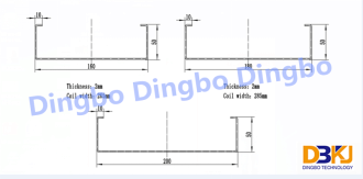 Touching Screen C Purlin Roll Forming Machine With 76mm Material