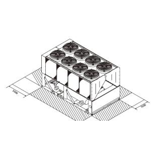 Industrial Semi hermelic Air Cooled Screw Chiller With R134a Refrigerant
