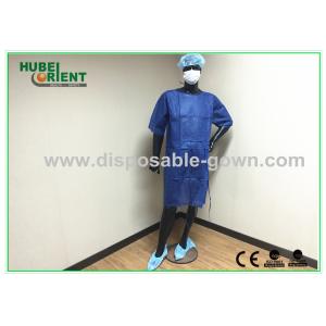 OEM Single Use PP Nonwoven Medical Patient Gown For Operation Room