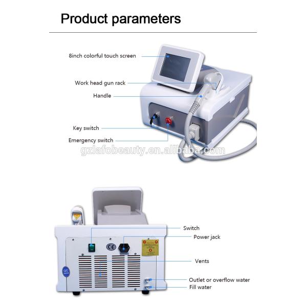 Portable CE approved 808nm laser medical machine diode hair removal laser machine price