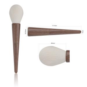 Soft Bristles 4PCS Wood Handle Makeup Brush Set Environment Friendly
