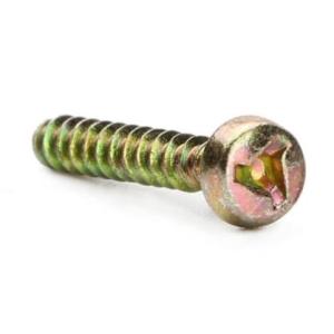 Color Zinc Pan Head Self Tapping Screws Tri Wing Safety Screw For Plastics
