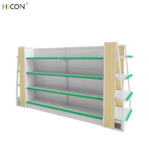 Standard Floor White Metal Pharmacy Store Display Fixtures