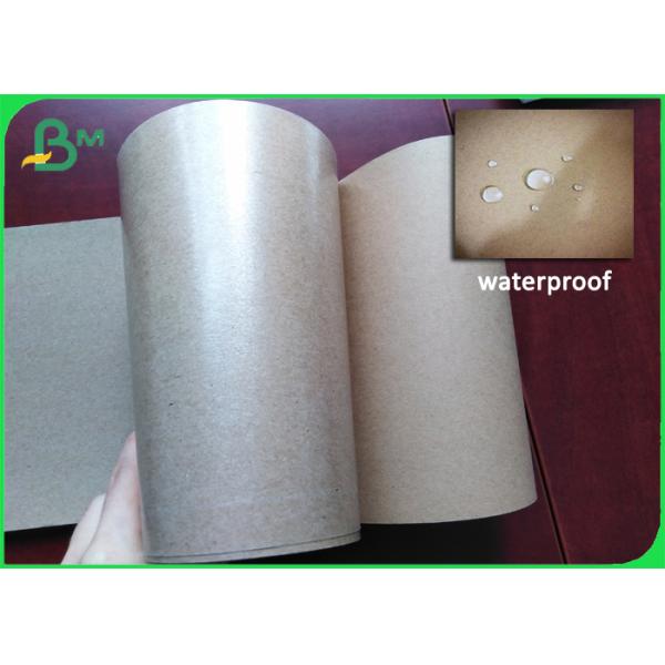 FDA approved 1 side PE Coating Brown Craft Paper Rolls 36" for Metal Packaging