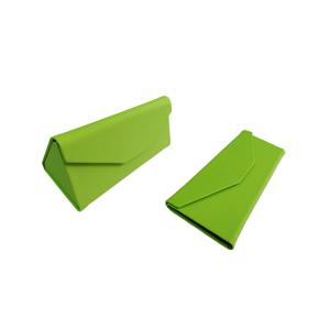 Green Foldable Triangle Storage Glasses Case Sunglasses Packaging Box