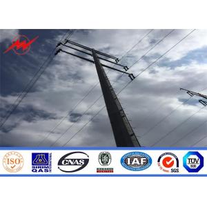 Polygonal Electrical Power Pole for 110KV Medium Voltage Transmission