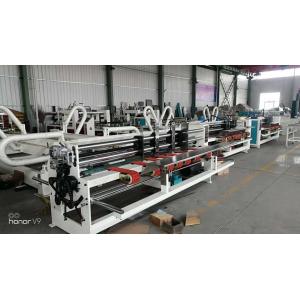 Full Automatically Corrugated Carton Folding And Gluing Machine Electric Driven