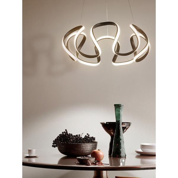 Modern simple curve Art Chandelier Restaurant Restaurant Bar