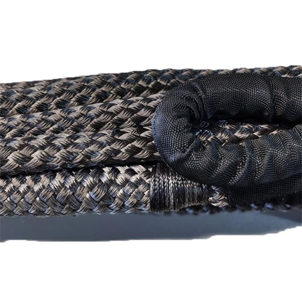 Upgrade Your 4x4 Gear Kit with Super Kinetic Recovery Tow Rope in Black Nylon