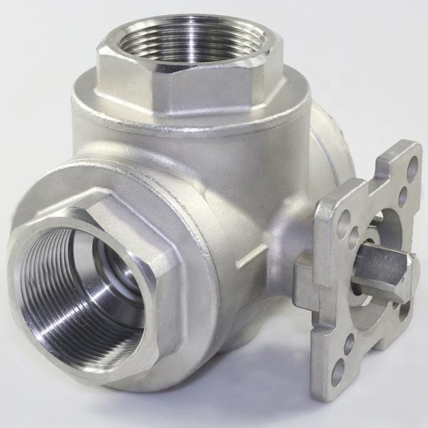 Industrial Three-way High Platform Water Valve with Stainless Steel Female Float Ball