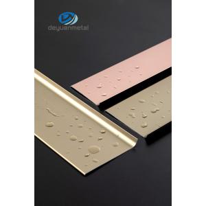 China Alloy 6063 Aluminium Skirting Trim End Cover Strip Cover Connection Pieces on sale