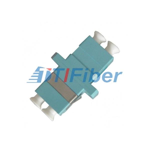 Buy Telecom Blue Color Duplex LC Fiber Optic Adapter Ceramic Sleeve at wholesale prices