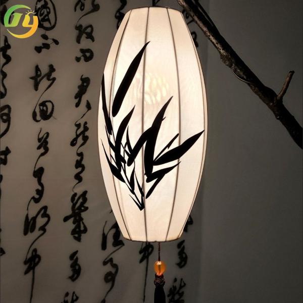 New Chinese Style Modern Floor Light 1.5m/1.8m Retro Branch Fabric Design Simple Floor Lamp