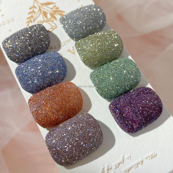 8 Colors Super Glitter Crystal Tiny Diamond Powder Nail Art Decoration Accessory