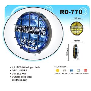 182 * 182 * 75 mm 4 x 4Off Road / SUV / Jeep front bumper 12V, 55W Fog Light