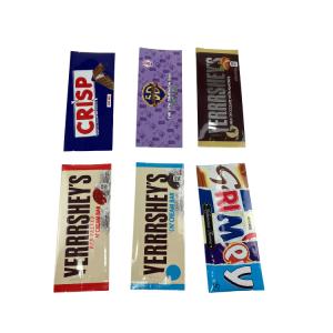 Custom Printed Food Grade Back Side Sealed Sachet Snack Energy Bar Wrapper