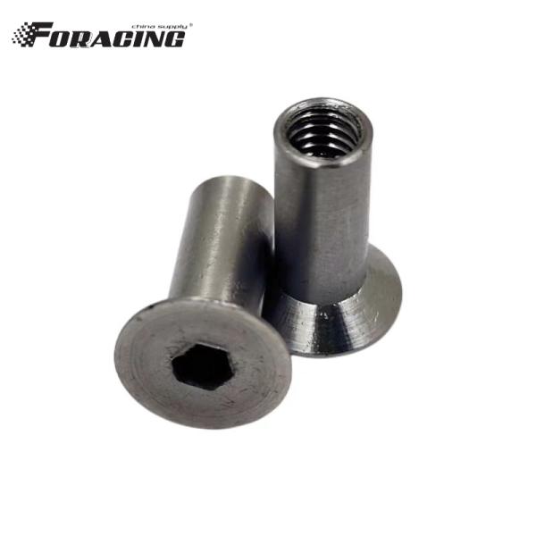 Universal Sport Bike Pedal Refurbishment M4 Stainless Steel Countersunk Sleeve Nut with Replace/Repair Purpose