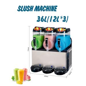 China 36l Commercial Slush Machine Smoothie Stainless Steel Coffee Granita Machine on sale