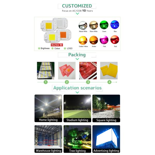 Size 60mm COB LED Module 220V 1000K For Curing Plant Grow Lamp Chip