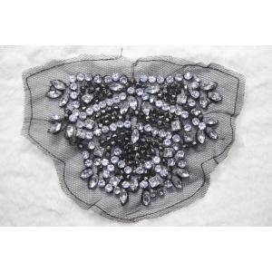 Fashion beaded trim beaded patch embroidery lace with beads