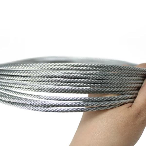 Decoiling Non-Alloy Galvanized Steel Wire Rope 6*12 6*7 6*19*6*37 with Non-Alloy