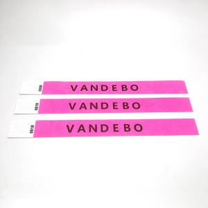 Full Color Printing Adjustable Tyvek Wristbands for Luxury Style Events and