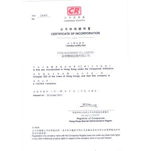 Anyang fashun Machinery CO.,LTD Certifications