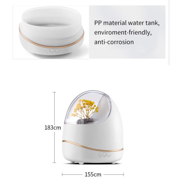 400ml Flower Aromatherapy Diffusers Air Humidifiers Auto Off Design For Home Yoga Office Kitchen